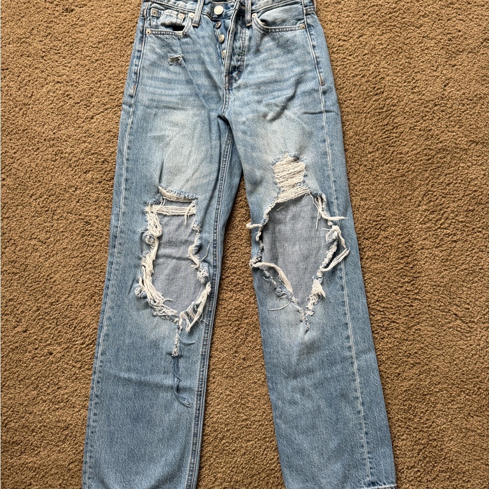 Aeropostale Blue Boyfriend Jeans Relaxed Fit
